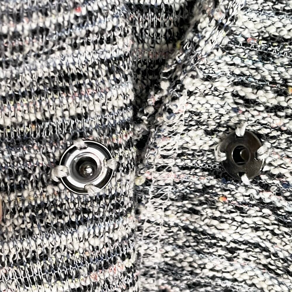 ANTHROPOLOGIE SPLENDID Women’s Textured Space Dyed Snap Knit Blazer - Picture 6 of 8